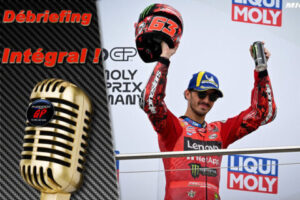 MotoGP, Allemagne J3, Débriefing Francesco Bagnaia (Ducati/3) : « Je suis heureux, mais pas totalement », etc. (Intégralité)