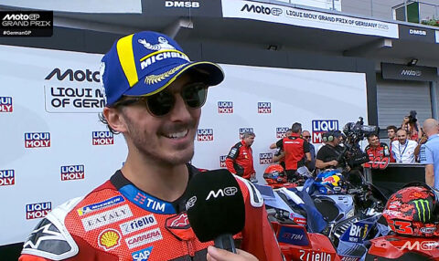 MotoGP Allemagne Course : Francesco Bagnaia (Ducati/3) "A chaud"