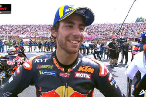 MotoGP Brno Sprint : Enea Bastianini (KTM/3) "A chaud"