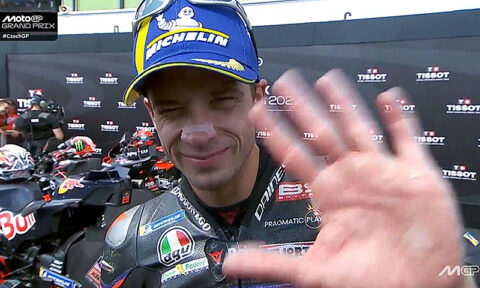 MotoGP Brno Course : Marco Bezzecchi (Aprilia/2) "A chaud"