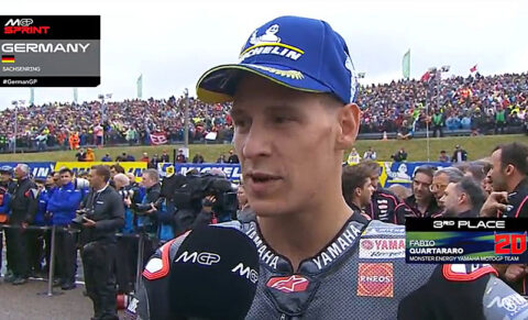 MotoGP Deutschland Sprint: Fabio Quartararo (Yamaha/3) „Heiß“