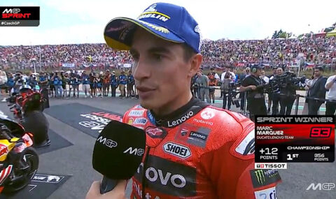 MotoGP Brno Sprint : Marc Marquez (Ducati/1) "A chaud"