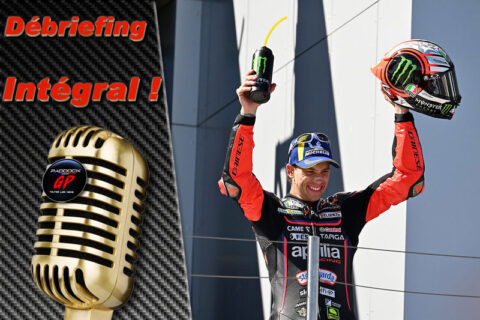 MotoGP, Hongrie J3, Débriefing Marco Bezzecchi (Aprilia/3) : « J’ai juste senti un petit contact, mais au final pour moi, ce n’était pas un problème », etc. (Intégralité)