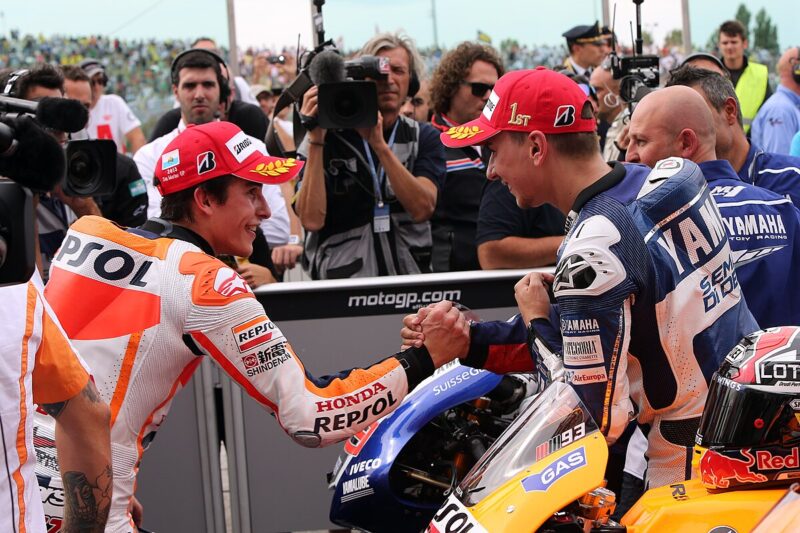 Marc Marquez rivalisé