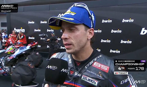 MotoGP Autriche Course : Marco Bezzecchi (Aprilia/3) "A chaud"