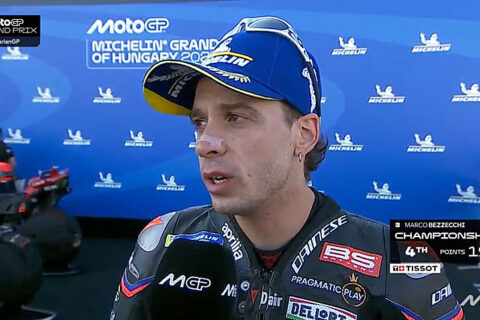 MotoGP Hongrie Course : Marco Bezzecchi (Aprilia/3) "A chaud"