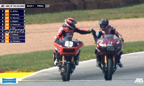 MotoAmerica, Mid-Ohio, Baggers J2 : Hayden Gillim imbattable dans l'Ohio ? Kyle Wyman titré dimanche ?