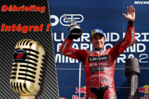 MotoGP Misano J3 Débriefing Marc Marquez (Ducati/1) : « Si je dois prendre plus de risques que les autres, je le ferai, maintenant et dans le futur », etc. (Intégralité)