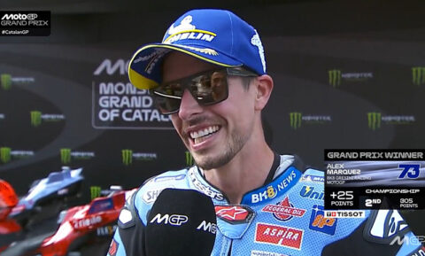 MotoGP Barcelone Catalogne Course : Alex Marquez (Ducati/1) "A chaud"