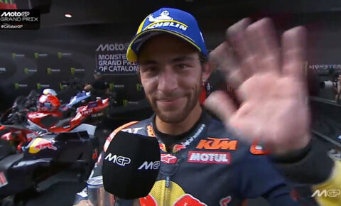 MotoGP Barcelone Catalogne Course : Enea Bastianini (KTM/3) "A chaud"