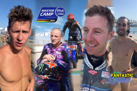 People MotoGP : Tous les pilotes Yamaha ont fait un tour chez Aspar pour le Blu Cru Master Camp 2025...