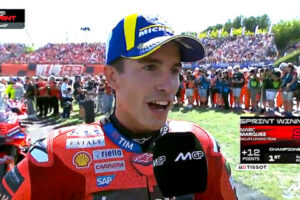 MotoGP Catalogne Sprint : Marc Marquez (Ducati/1) "A chaud"