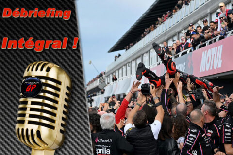 MotoGP Valence J3, Débriefing Marco Bezzecchi (Aprilia/1) : "j’ai pris comme une gifle en pleine figure", etc. (Intégralité)
