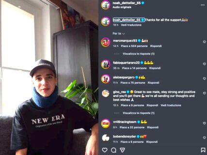 MotoGP, Noah Dettwiler publie sa première vidéo depuis le terrible accident de Sepang : “je vais bien”