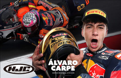 Moto3 : HJC Helmets signe &Aacute;lvaro Carpe pour les saisons 2026 et 2027