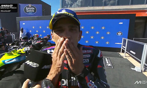 MotoGP, Br&eacute;sil, Course : Jorge Martin (Aprilia/2) "&Agrave; chaud"