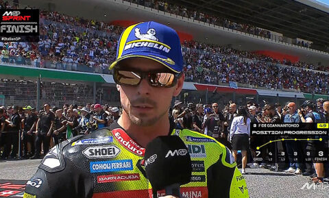 MotoGP, Italie, Mugello, Sprint : Fabio Di Giannantonio (Ducati/3) "&Agrave; chaud"