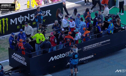 MotoGP, Barcelone Catalogne, Parade LIVE : La charrette catalane !