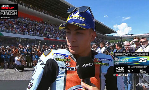 MotoGP, Italie, Mugello, Sprint : Raul Fernandez (Aprilia/1) "&Agrave; chaud"