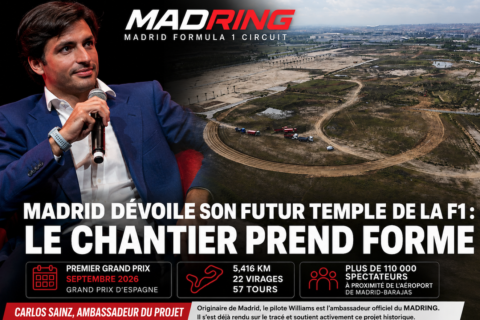 F1 : Carlos Sainz inaugure le MADRING : le futur circuit de la F1 prend forme &agrave; Madrid