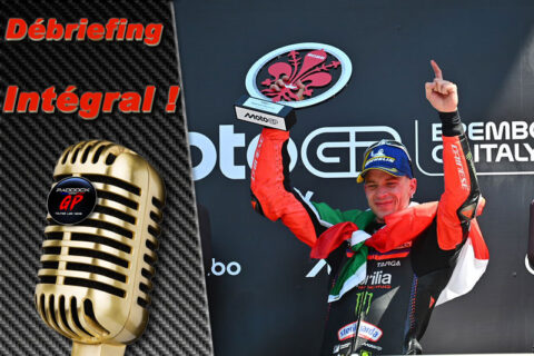 MotoGP Italie Mugello J3, D&eacute;briefing Marco Bezzecchi (Aprilia/1) : "c'est un r&ecirc;ve que j'avais depuis que je suis enfant", etc. (Int&eacute;gralit&eacute;)