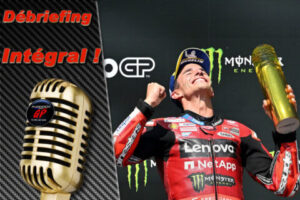 MotoGP Brno J3, D&eacute;briefing Marc Marquez (Ducati/1) : "oui, nous sommes dans le game", etc. (Int&eacute;gralit&eacute;)