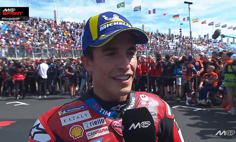 MotoGP, Hongrie, Sprint : Marc Marquez (Ducati/1) "&Agrave; chaud"