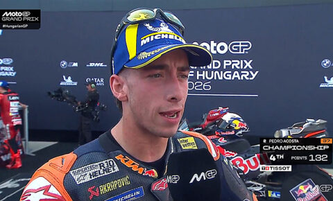 MotoGP, Hongrie, Grand Prix : Pedro Acosta (KTM/2) "&Agrave; chaud"