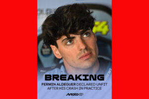 MotoGP Assen BREAKING NEWS : Fermin Aldeguer forfait apr&egrave;s une vert&egrave;bre fractur&eacute;e !