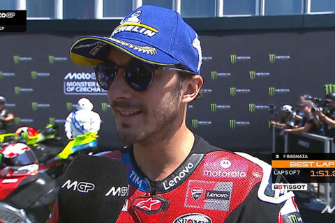 MotoGP, Brno, Qualifications : Francesco Bagnaia (Ducati/3) "À chaud"