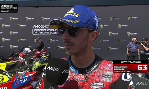 MotoGP, Brno, GP : Francesco Bagnaia (Ducati/3) "&Agrave; chaud"