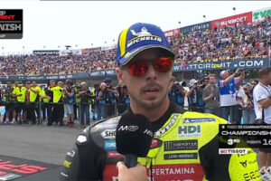 MotoGP, Assen, Sprint : Fabio Di Giannantonio (Ducati/3) "&Agrave; chaud"