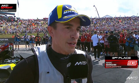 MotoGP, Brno, Sprint : Marc Marquez (Ducati/3) "&Agrave; chaud"