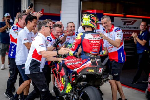MotoGP Hongrie J2 : Diogo Moreira (Honda/Q11-S7) avertit les pilotes officiels...
