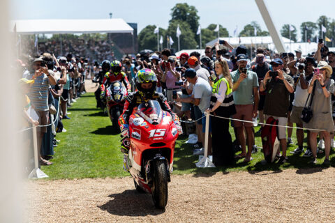 People : Les stars du WorldSBK c&eacute;l&egrave;brent le centenaire de Ducati lors du Goodwood Festival of Speed