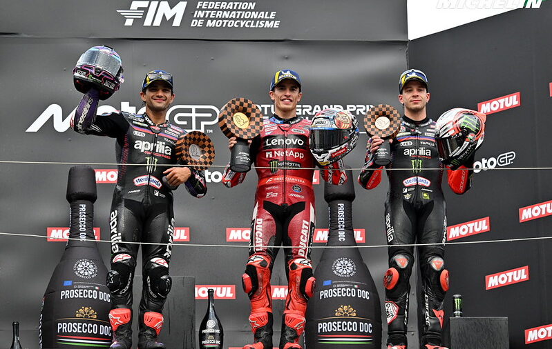 Marquez Martin Bezzecchi MotoGP