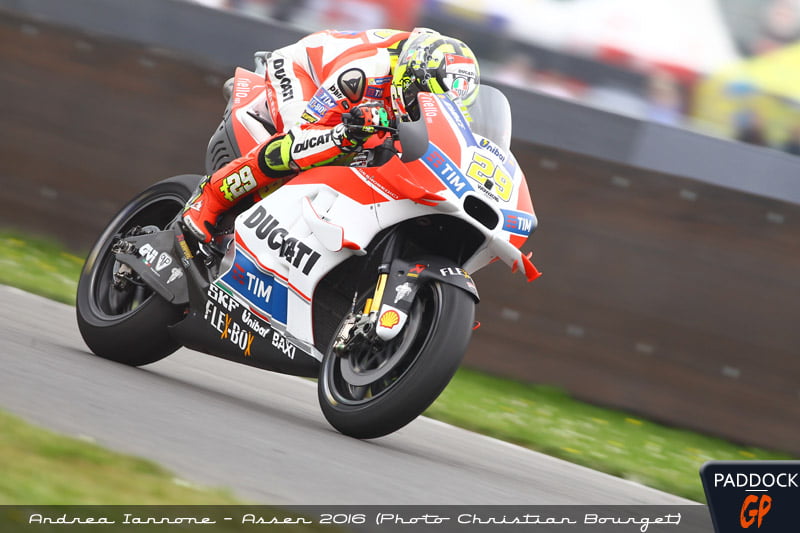 Assen, MotoGP, WU : Les Ducati, la pluie… et Iannone
