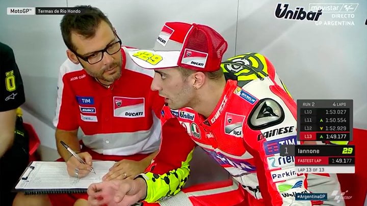 Argentine, MotoGP, Warm Up : Iannone détrône Titanium, pour 6 millièmes !