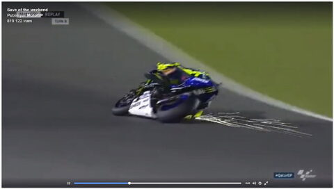[Video] Losail, FP2, Valentino Rossi: Ouch!